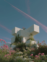 Surreal Floral Structure
