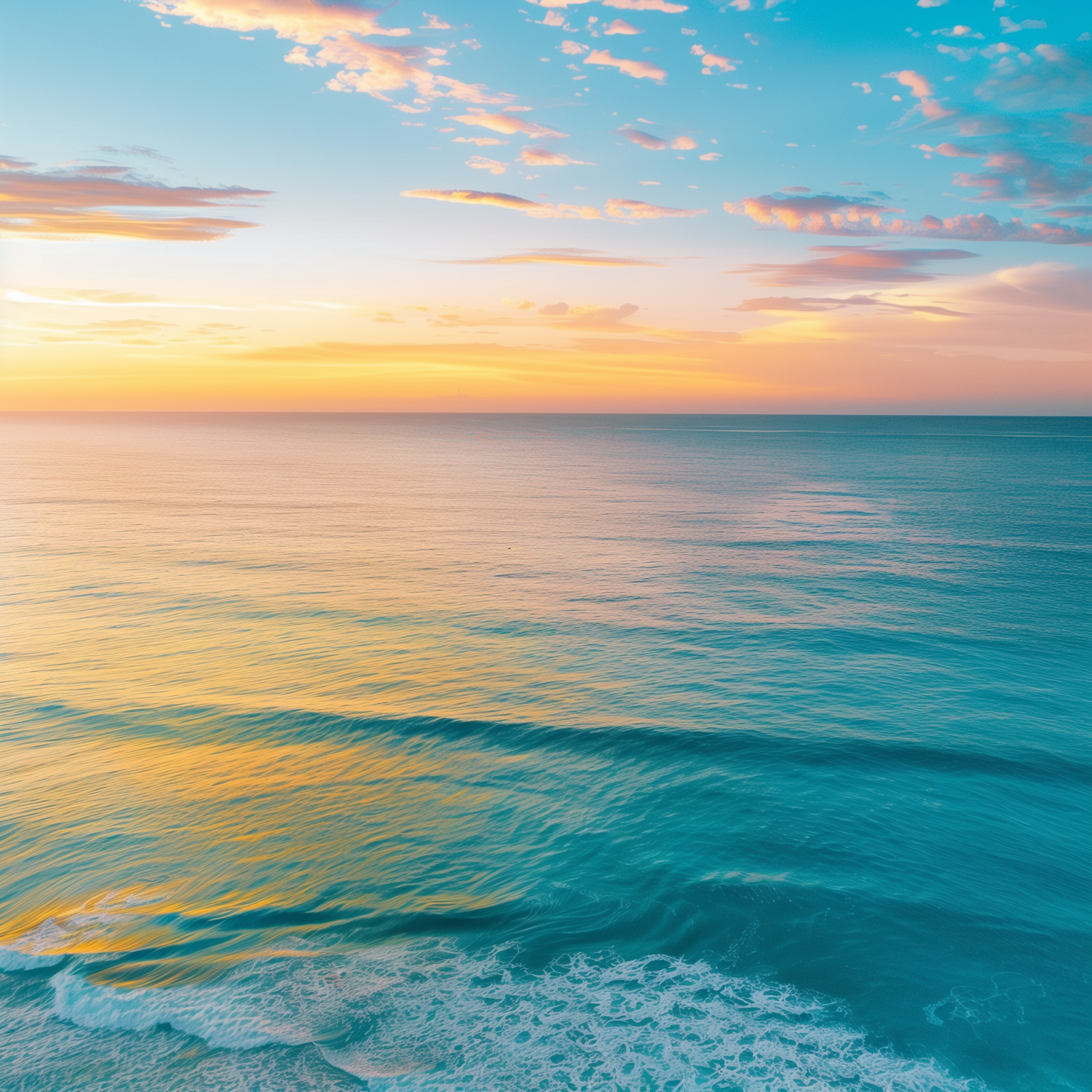 Serene Seascape at Sunset