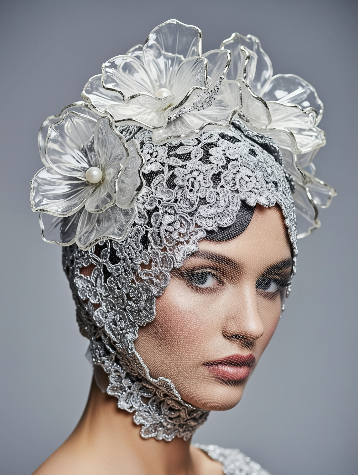 Elegant Lace Portrait