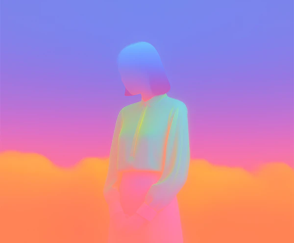 Stylized Gradient Portrait