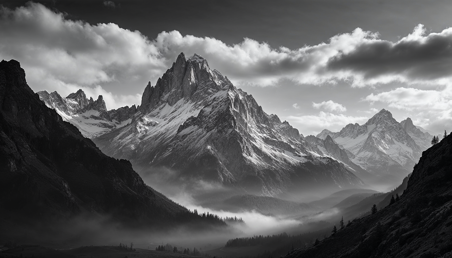 Dramatic Mountain Landscape