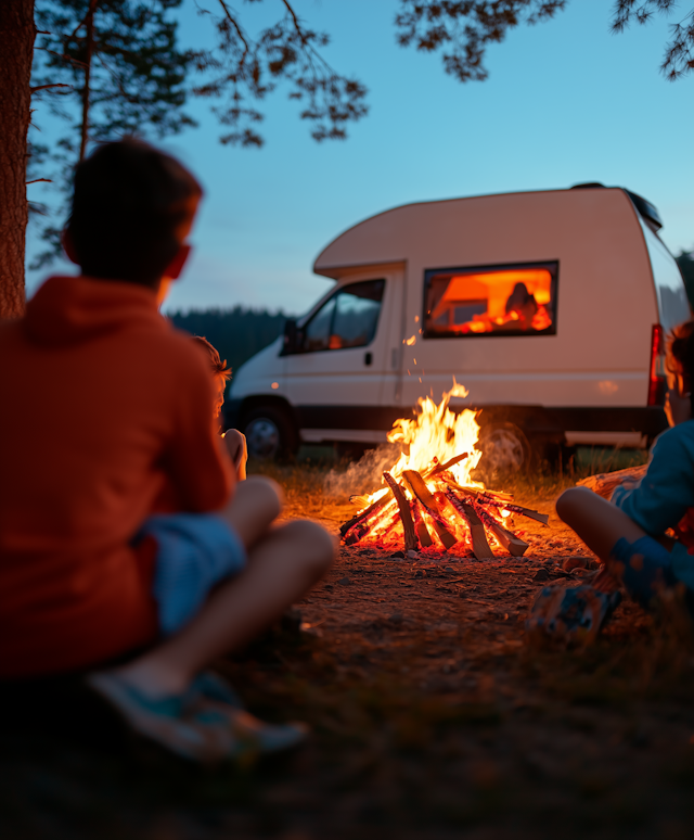 Cozy Campfire Evening