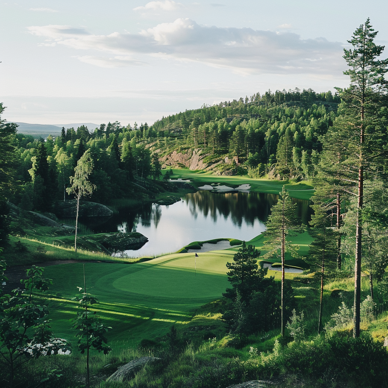 Serene Golf Course Landscape