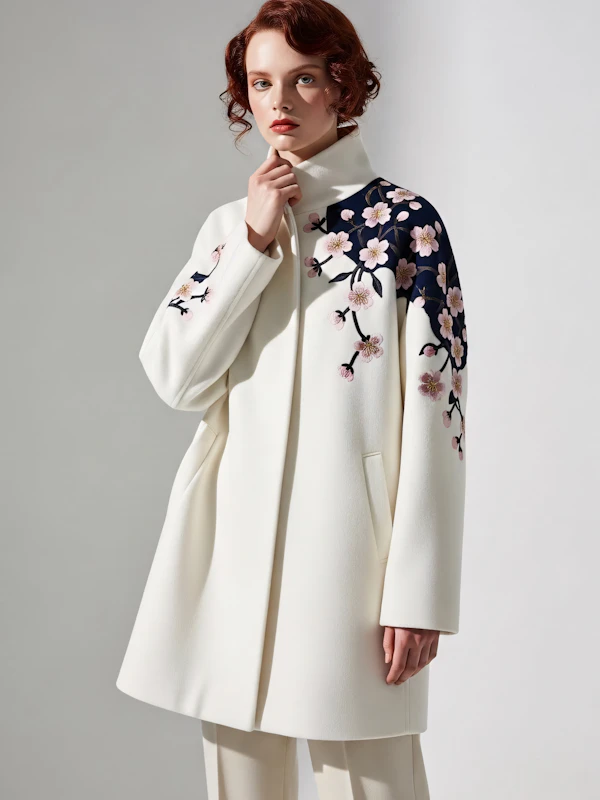 Elegant Floral Coat