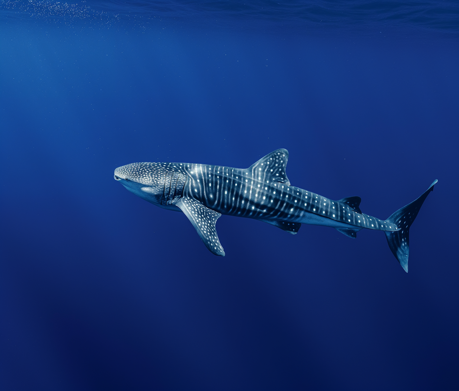 Whale Shark in Deep Blue