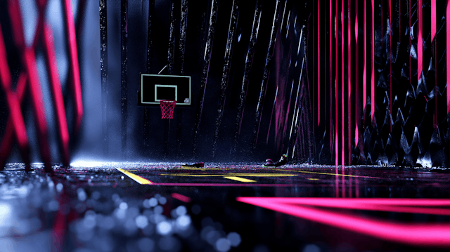 Futuristic Basketball Court