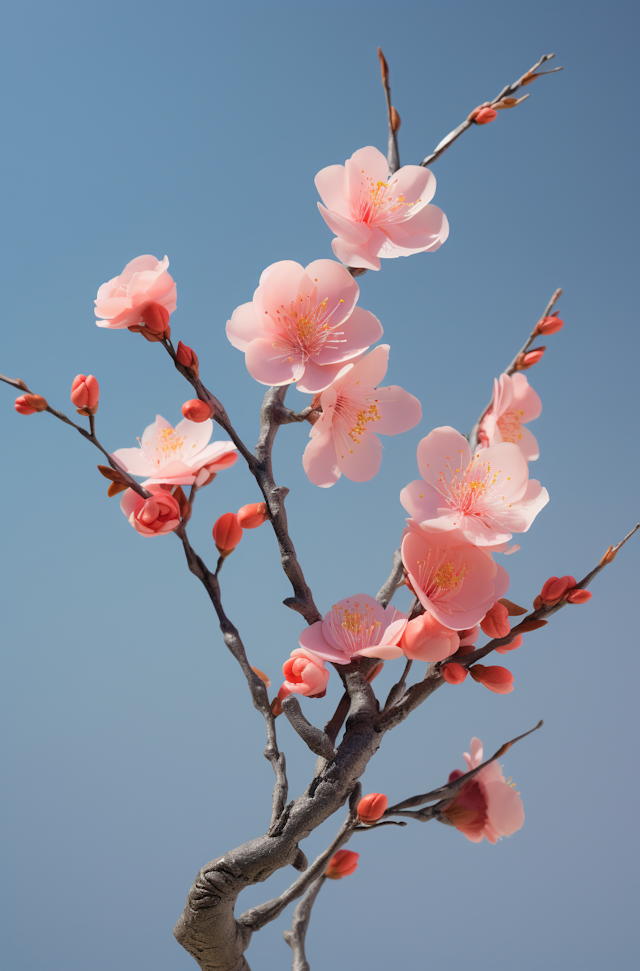 Springtime Cherry Blossoms in Bloom