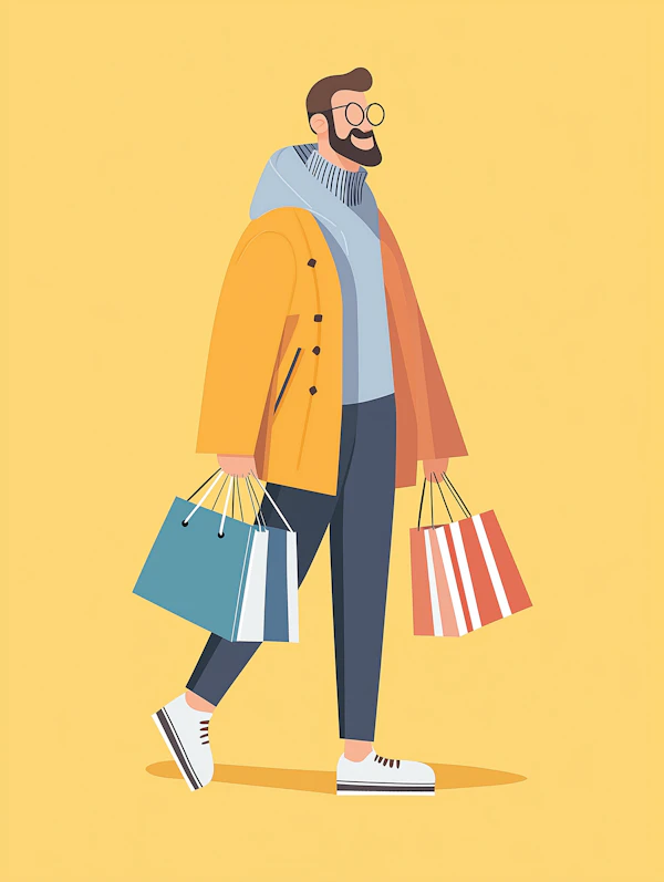 Stylish Male Character Illustration