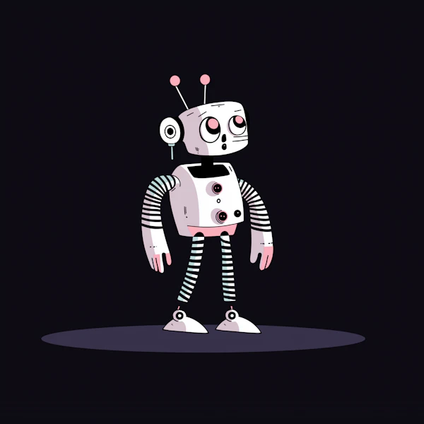 Whimsical Robot Character