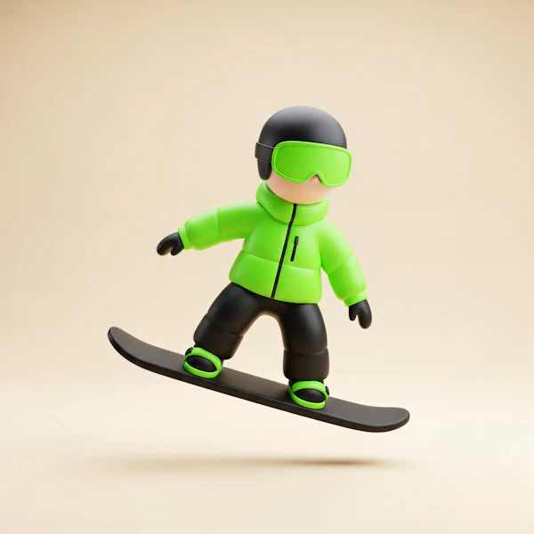 Dynamic Snowboarder