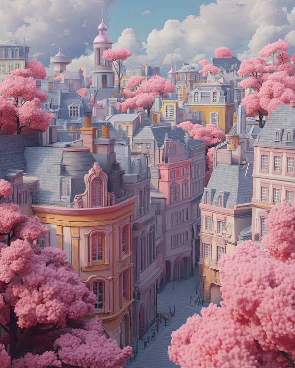 Whimsical Cityscape