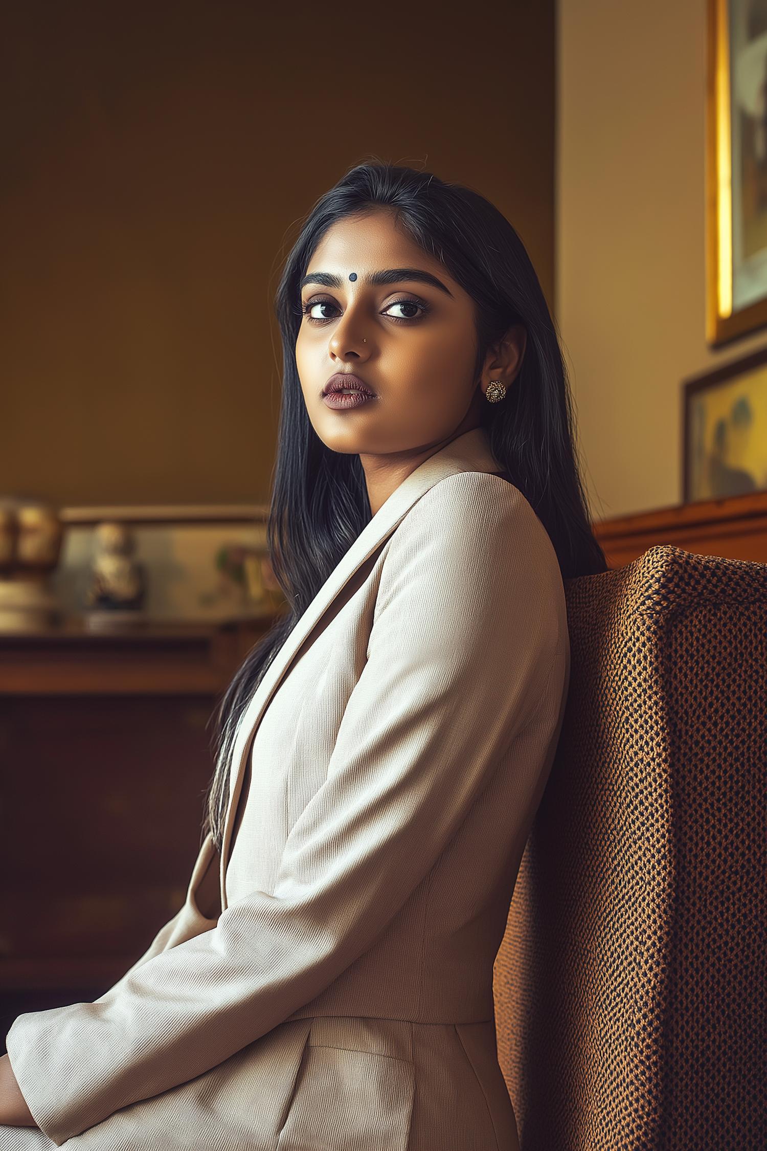 Elegant Woman with Bindi