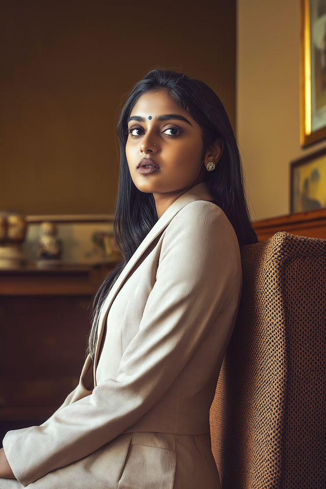 Elegant Woman with Bindi