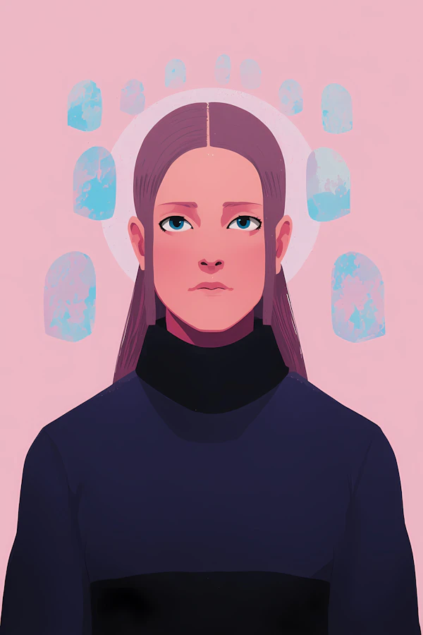 Serene Portrait Art