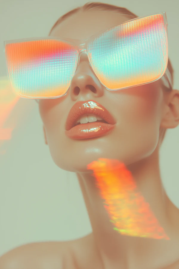 Futuristic Sunglasses Close-Up