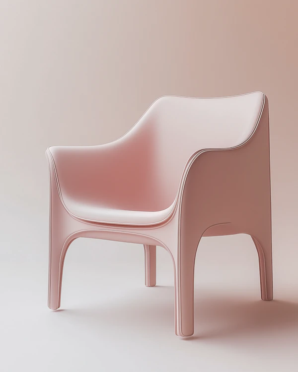 Minimalist Pink Chair