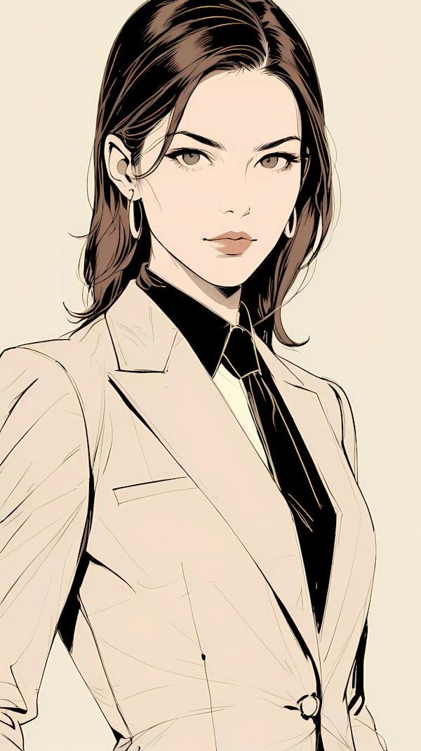 Elegant Portrait Artwork