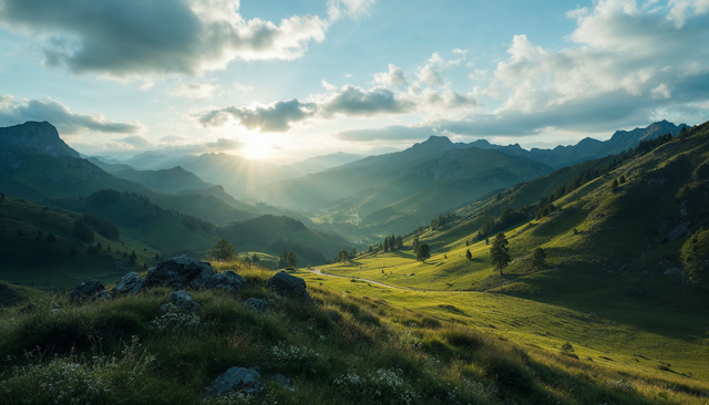 Breathtaking Landscape of Rolling Hills