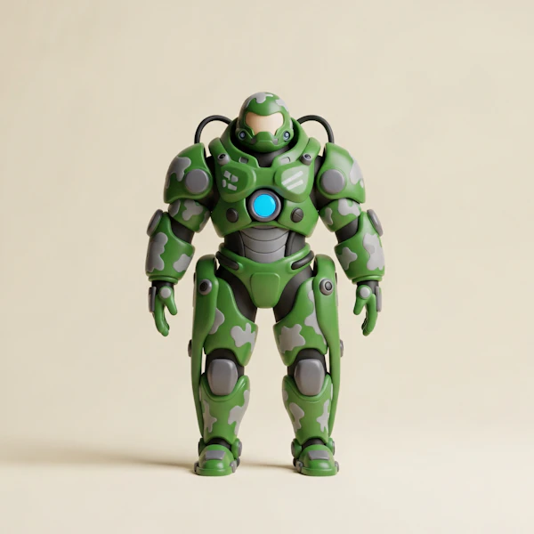 Futuristic Armored Robot