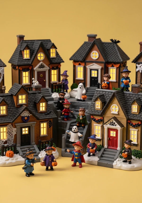 Miniature Halloween Scene
