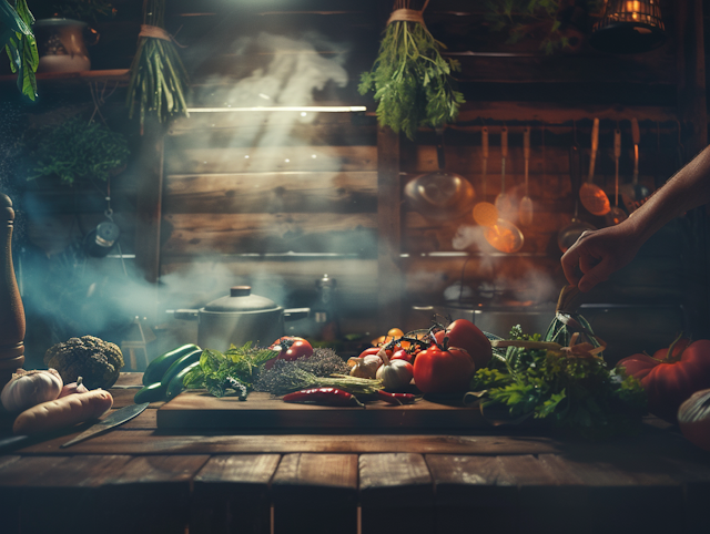 Rustic Kitchen Scene