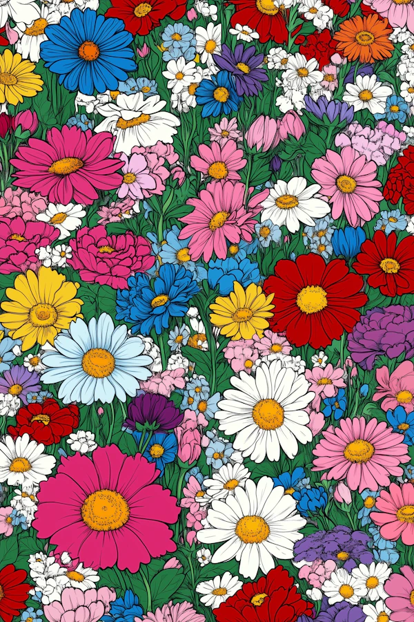 Vibrant Floral Illustration