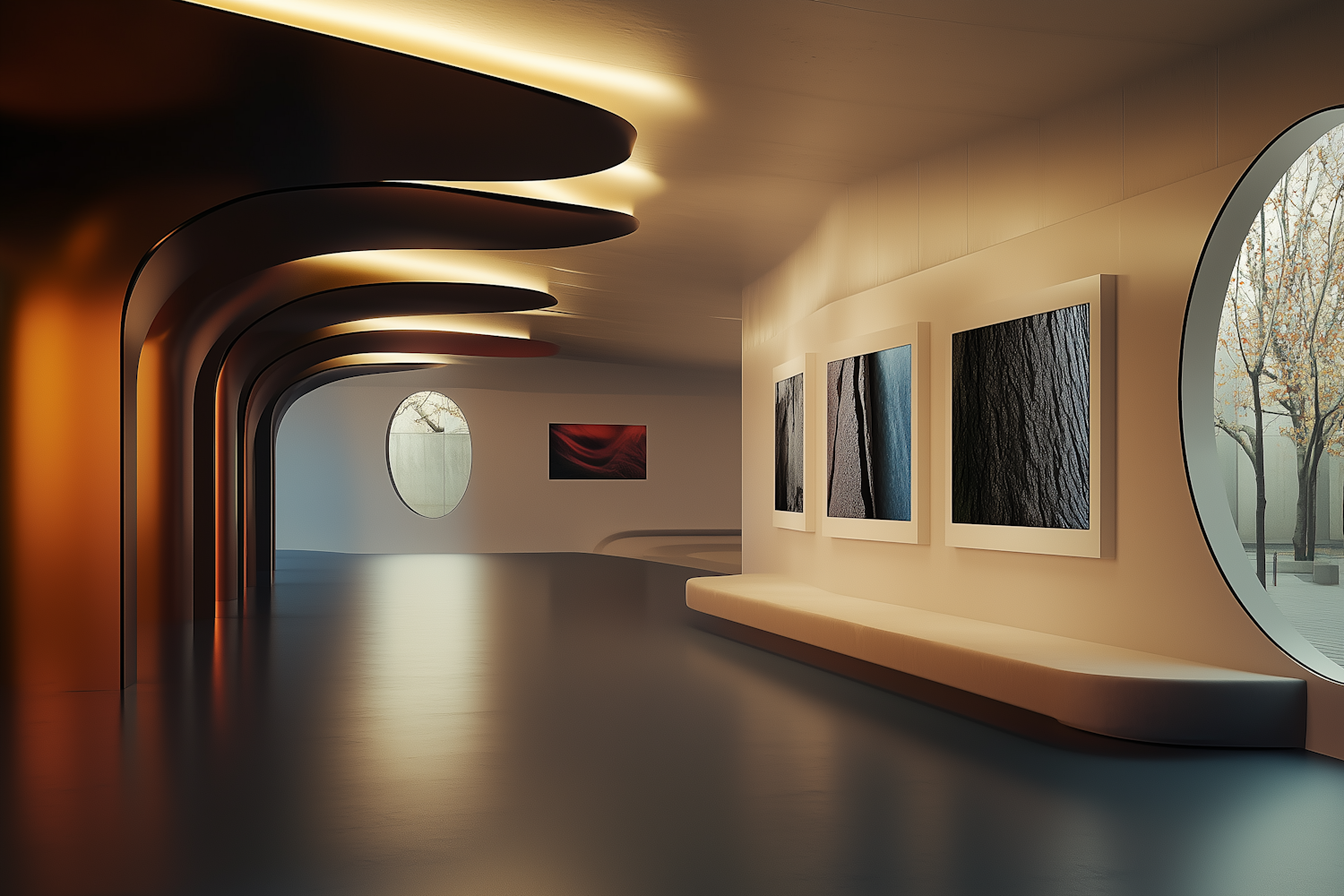 Modern Art Gallery Interior