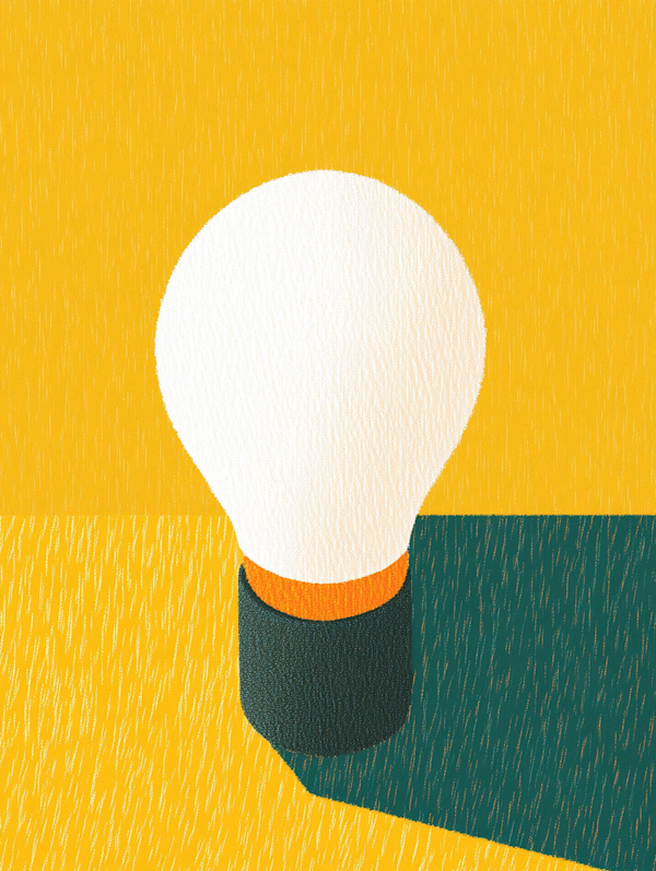 Stylized Light Bulb Illustration