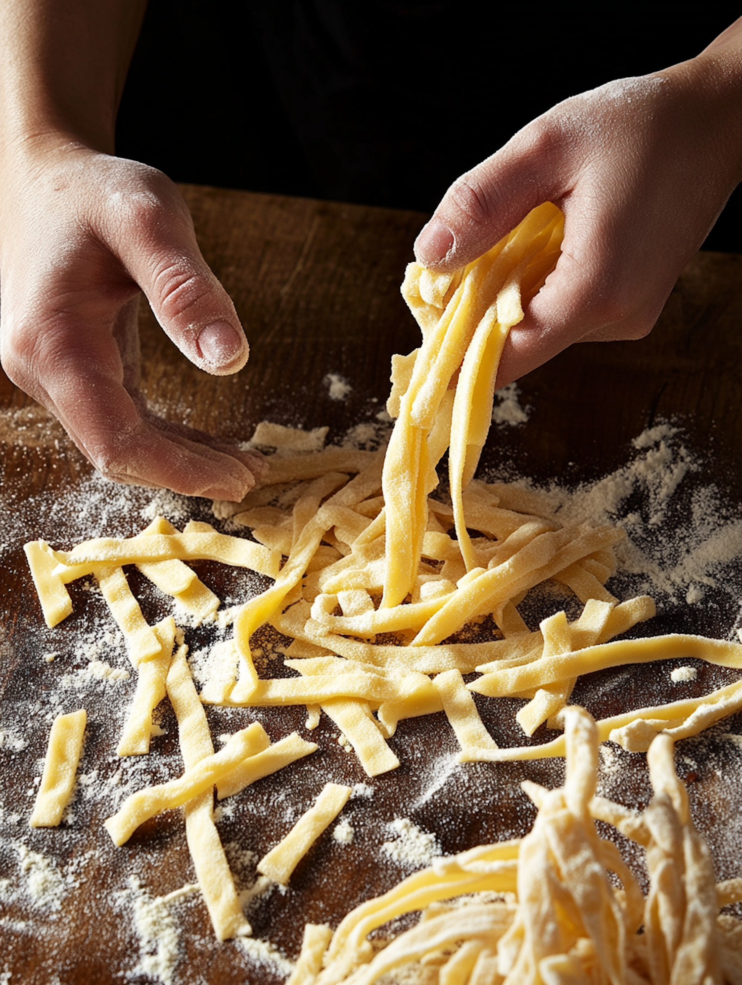 Hands Making Pasta