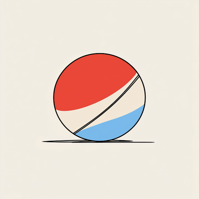 Tricolor Ball Illustration