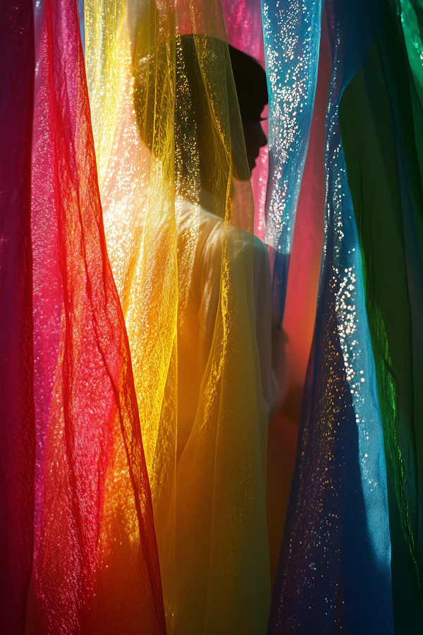 Silhouette with Translucent Fabric