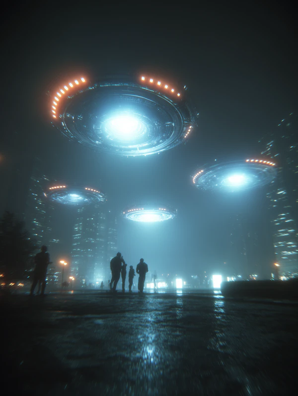 Futuristic Urban Nightscape