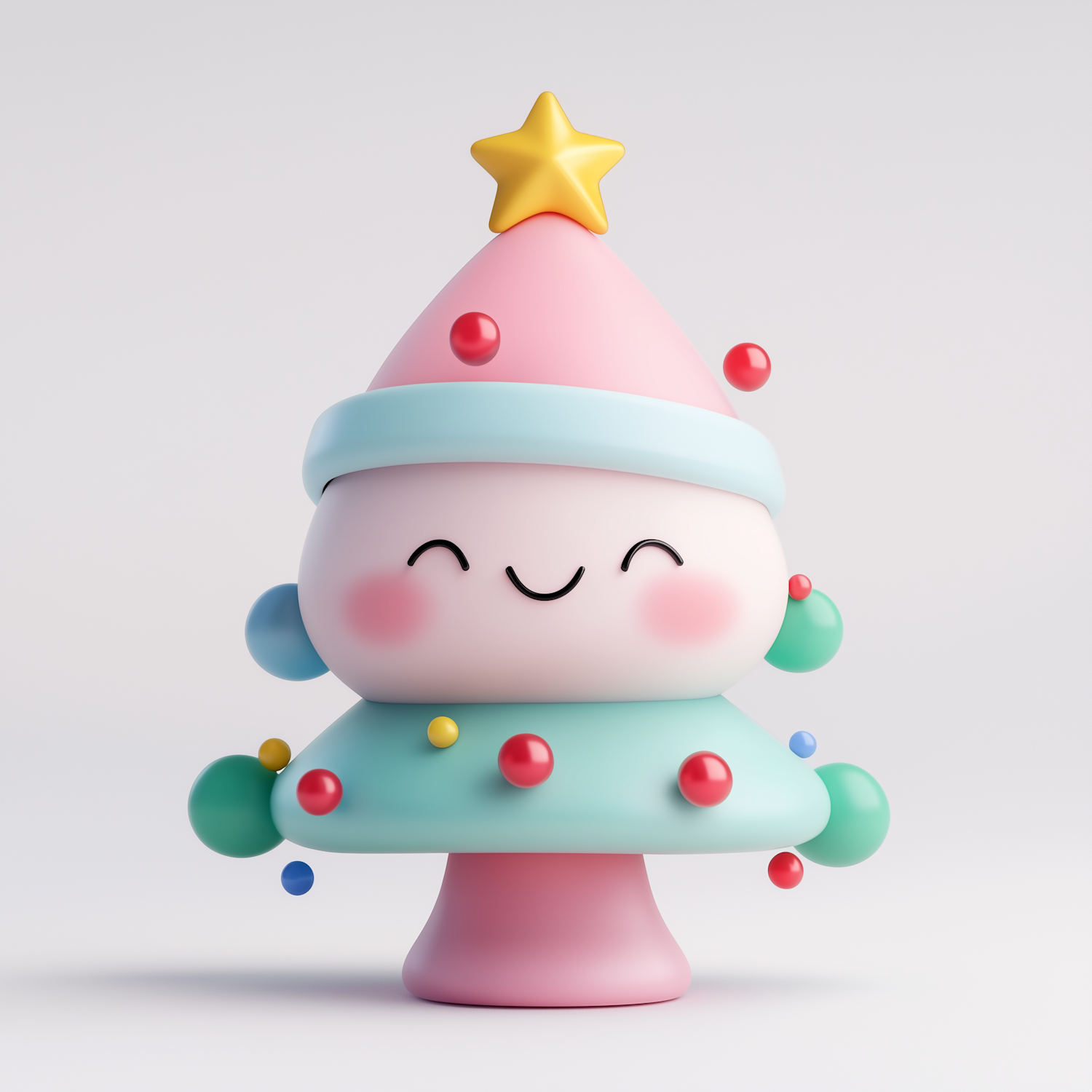 Whimsical Christmas Tree Character