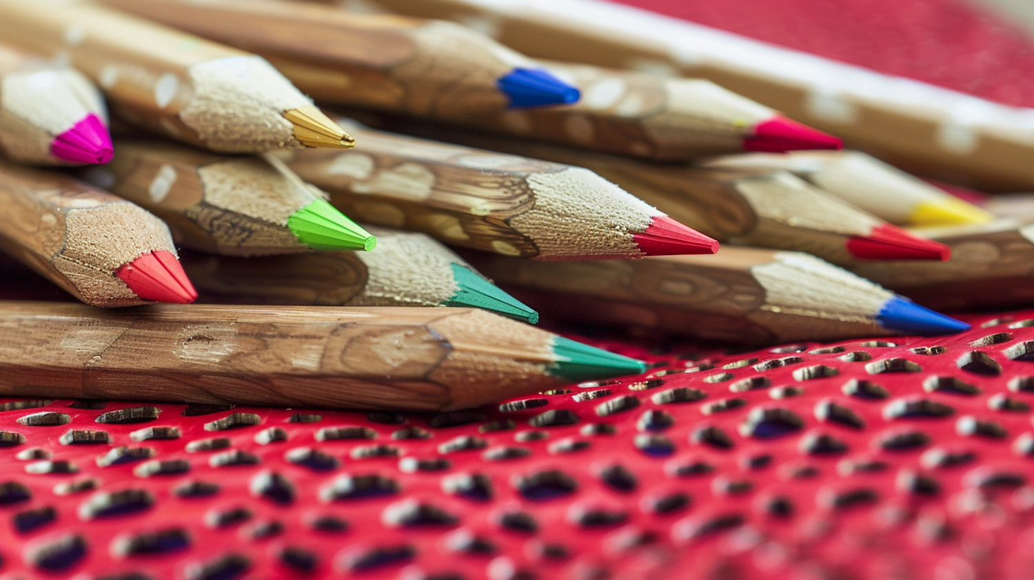 Colorful Pencils Close-Up