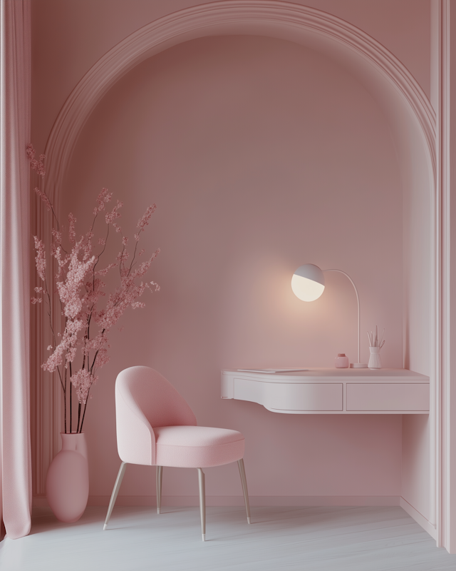 Elegant Pink Interior