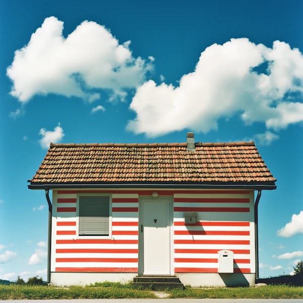 Striped House Exterior