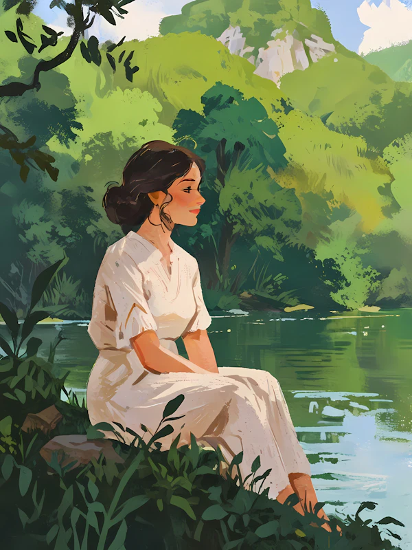 Elegant Lakeside Reflection