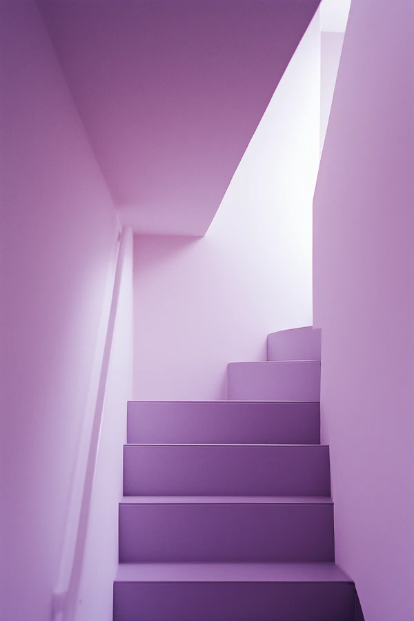 Modern Purple Staircase