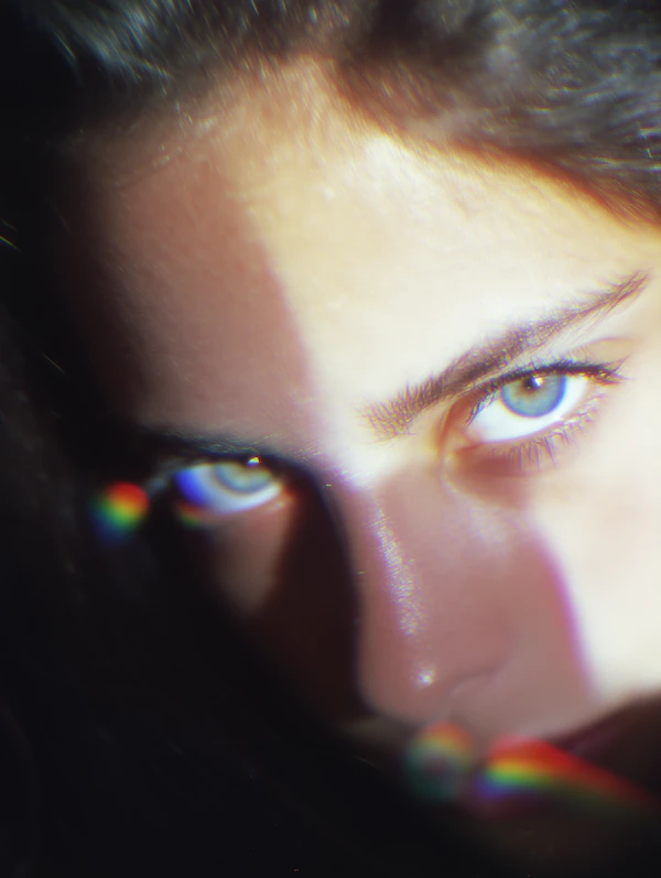 Dramatic Face Close-Up