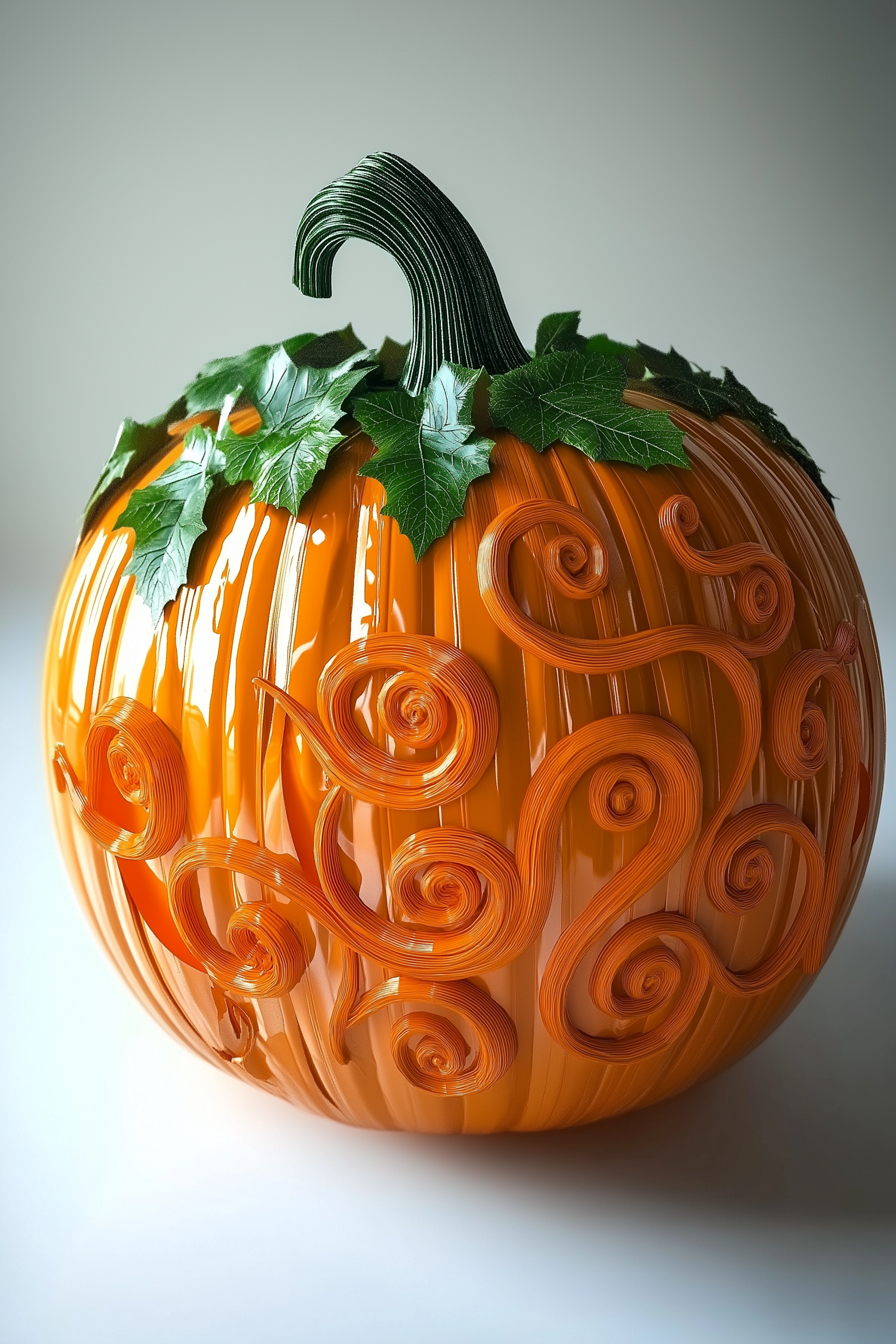 Decorative Glossy Pumpkin