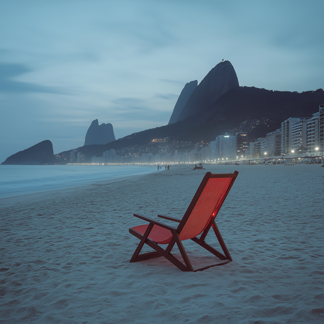 Serene Beach at Dusk