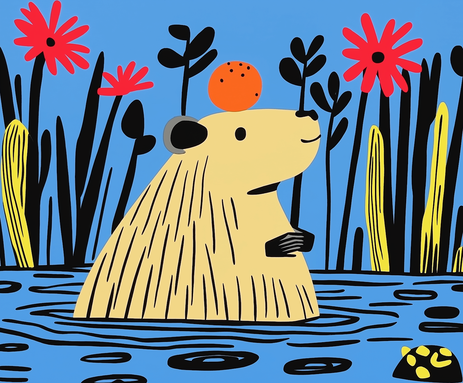 Whimsical Beaver Illustration