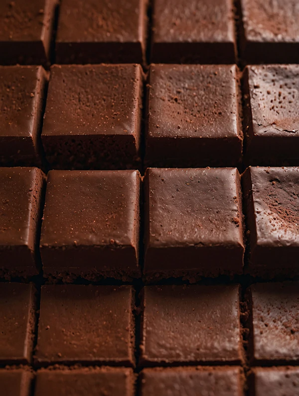 Close-Up Chocolate Squares