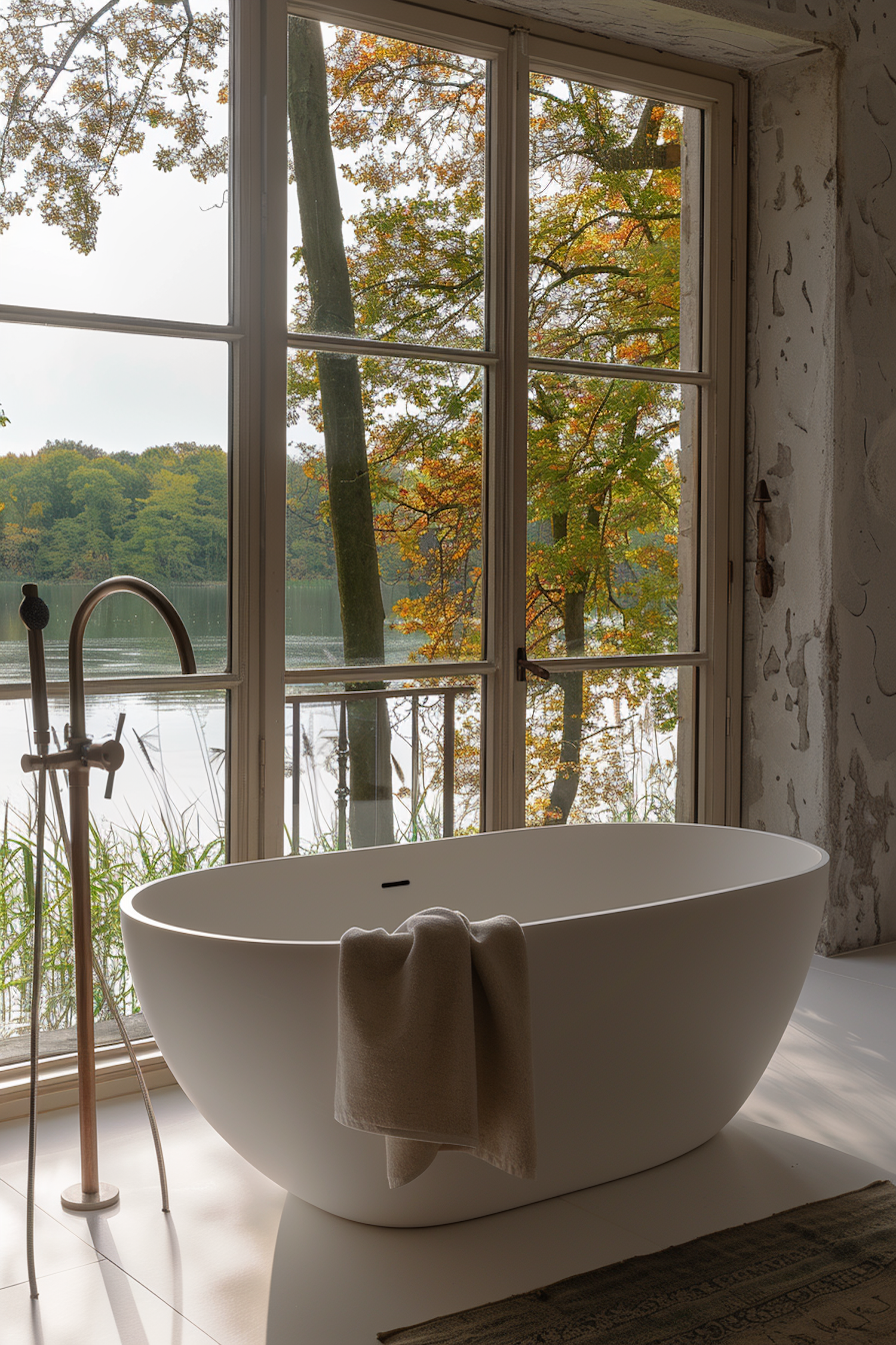 Elegant Autumnal Bathtub Interior