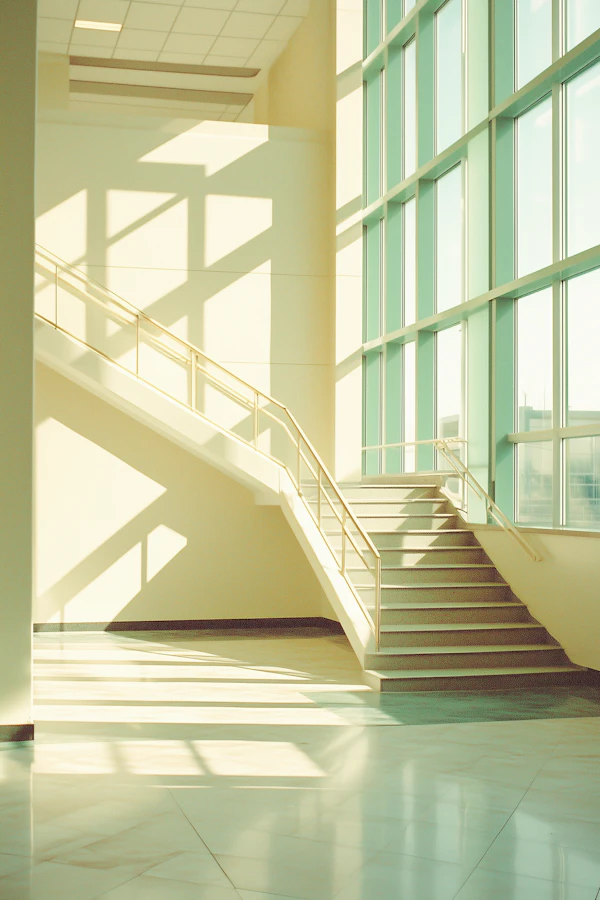Modern Interior with Minimalist Staircase