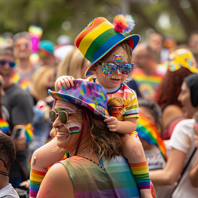 Joyful Moments at Pride Parade