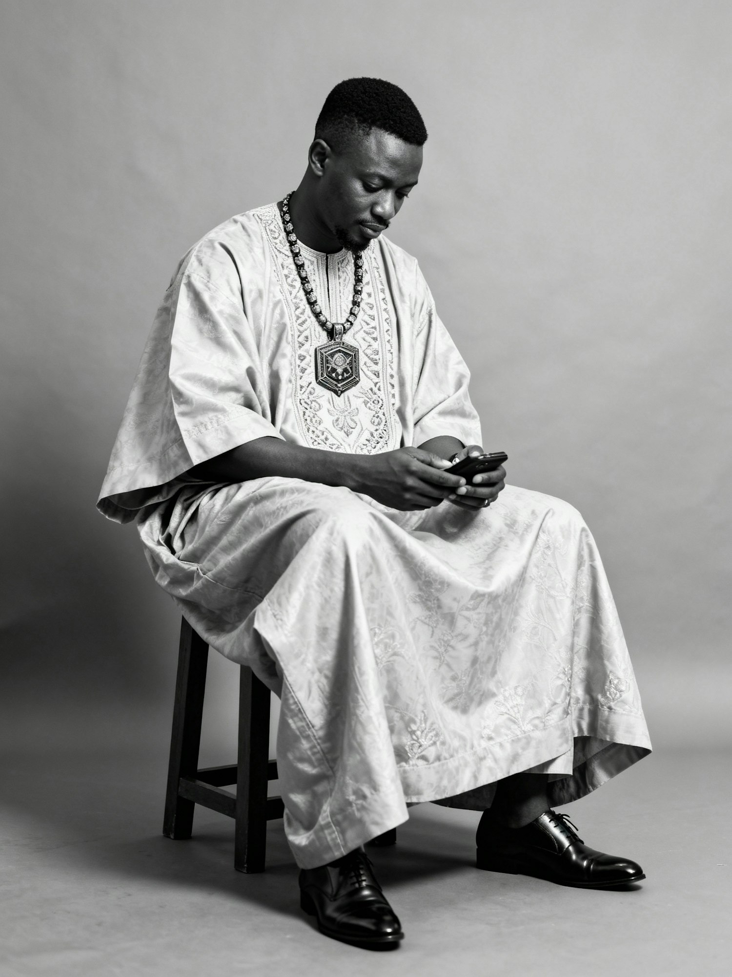 Man in Embroidered Robe