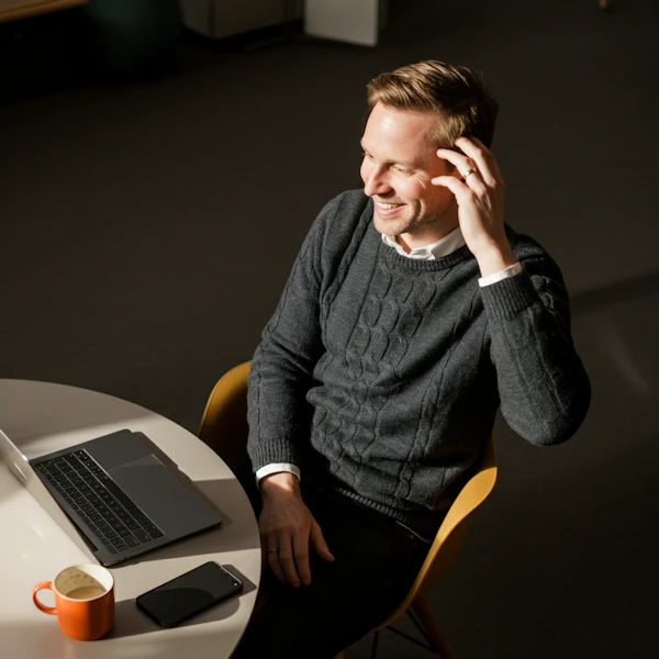 Man in Modern Office