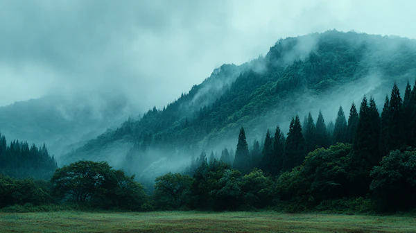 Misty Mountain Landscape