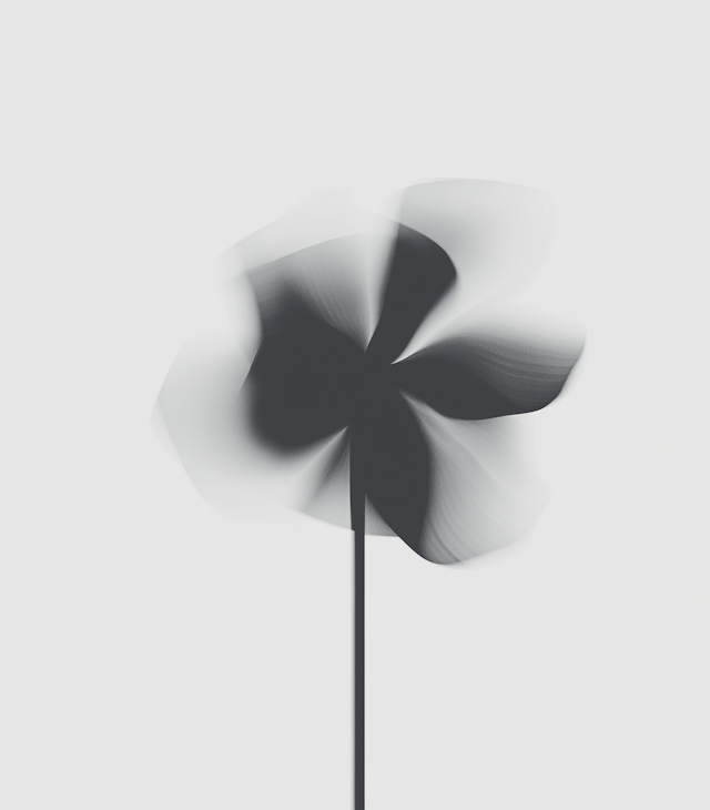 Abstract Pinwheel in Motion